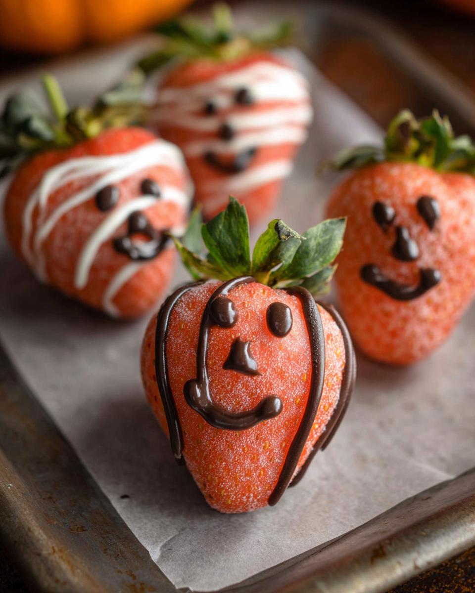Strawberry “Pumpkins” (Chocolate-Dipped) - Other 3