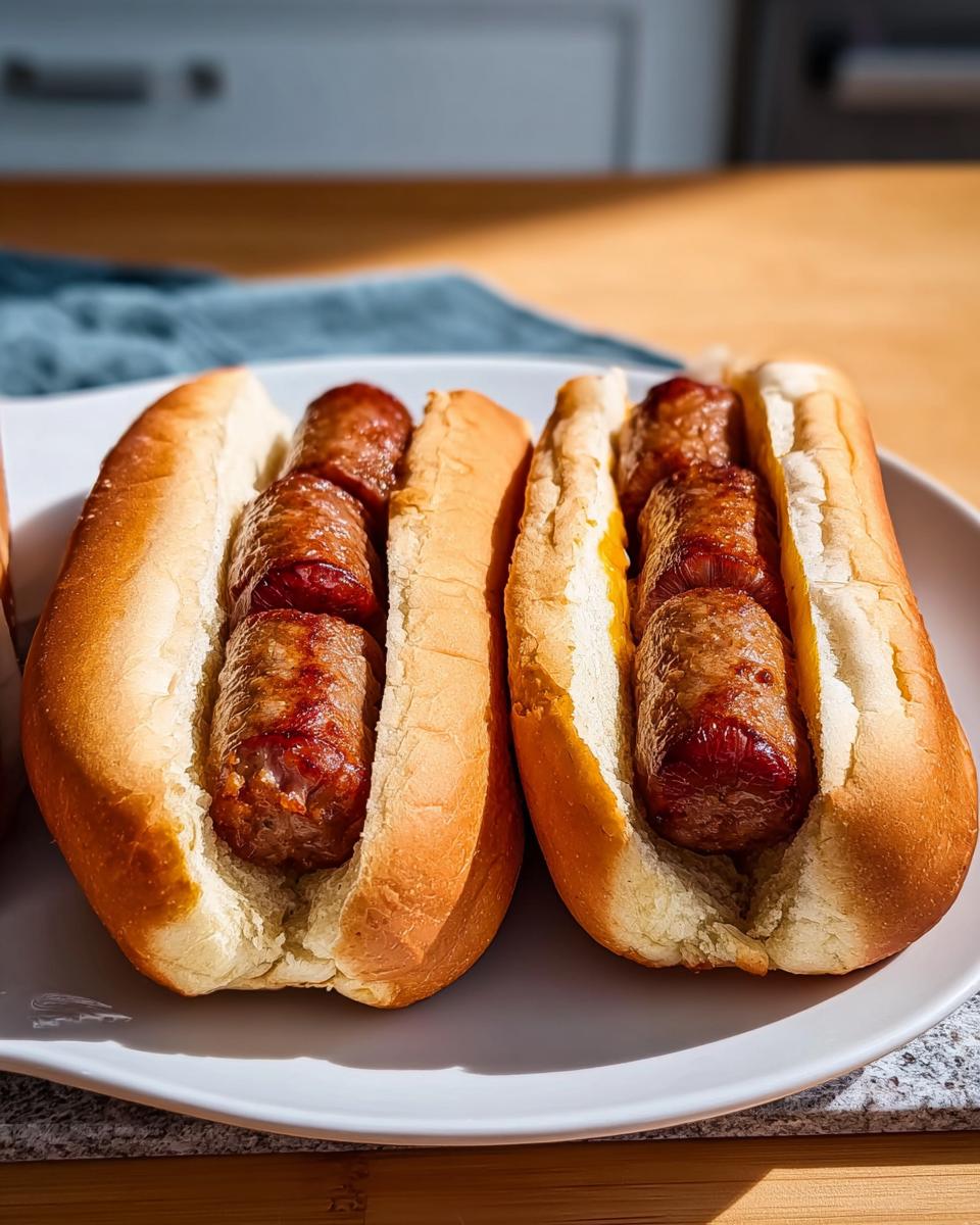 Two juicy hot dogs nestled in soft buns, a simple yet satisfying option for dinner ideas.