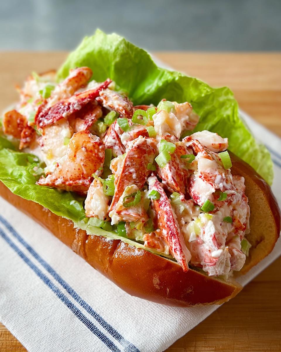 A delicious lobster roll sandwich filled with fresh lobster salad and lettuce, part of The Ultimate Sandwich Ideas Recipes Guide for Beginners.