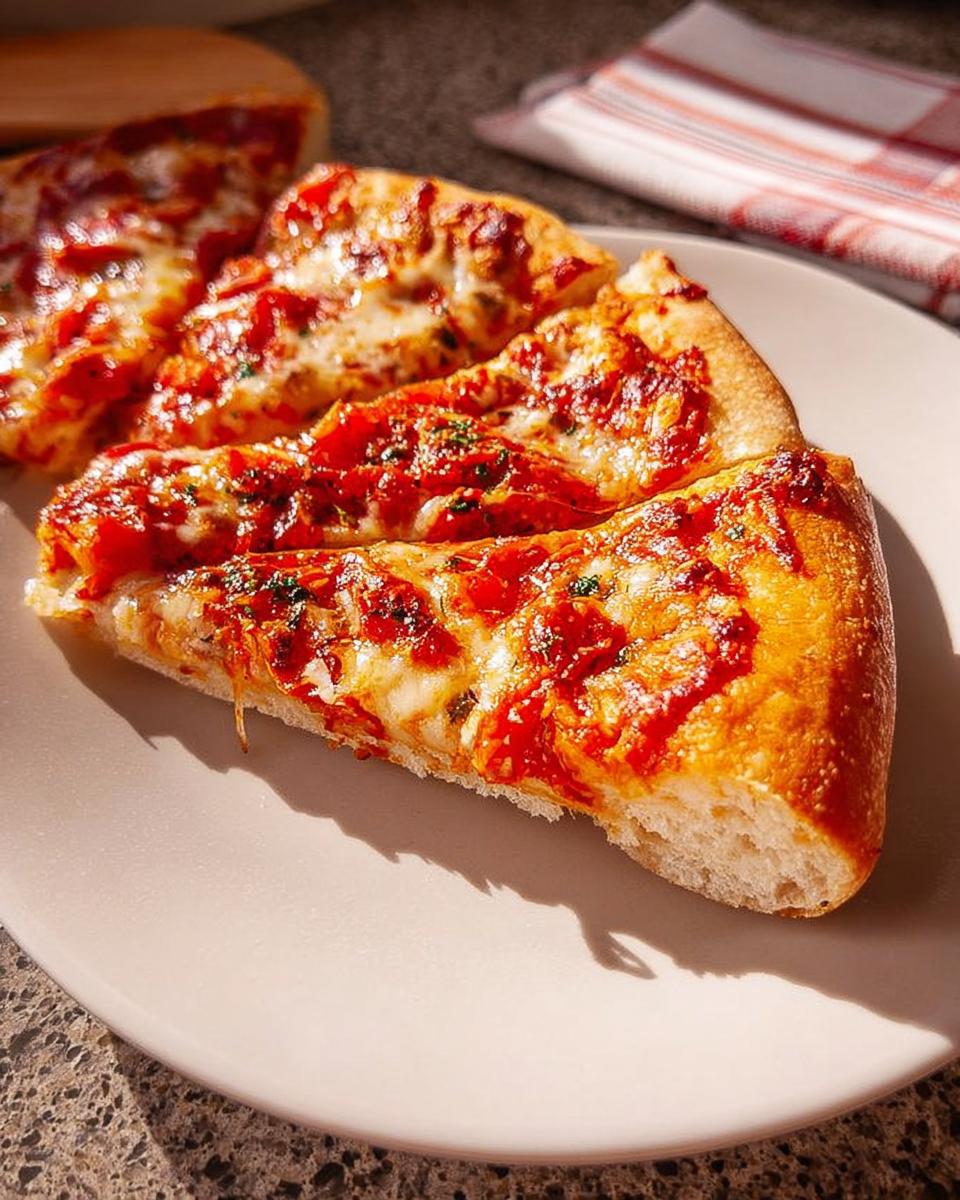 Three slices of delicious pizza, featuring melted cheese, tomato sauce, and herbs, perfect for Pizza Night Recipes.