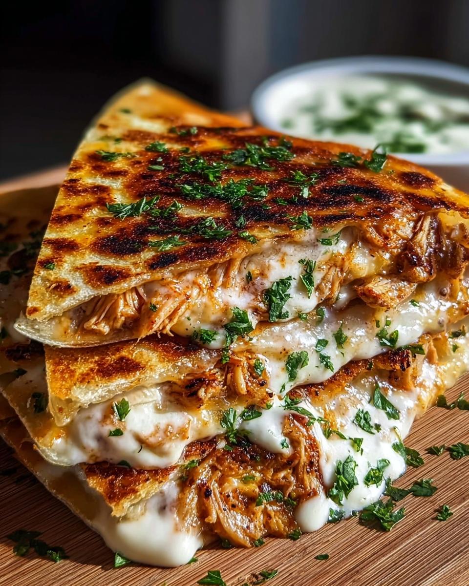 Cheesy Hot Honey Chicken Quesadillas with Spicy Jalapeño Cream Sauce - Other 1