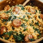 Creamy Chicken Sausage Orzo - Featured