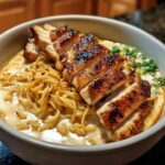 Creamy Garlic Chicken Ramen - Featured
