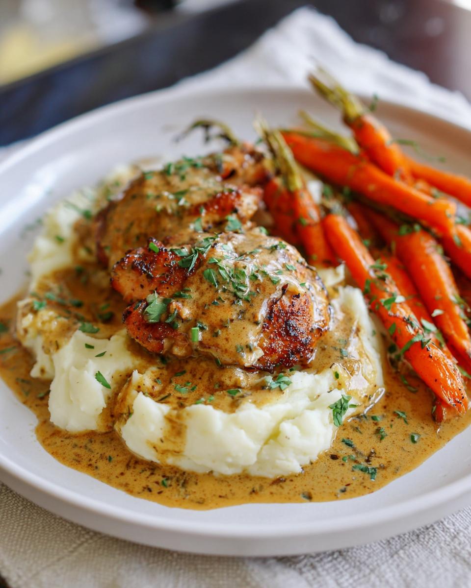 Creamy Herb Chicken with Mashed Potatoes & Glazed Carrots - Other 2