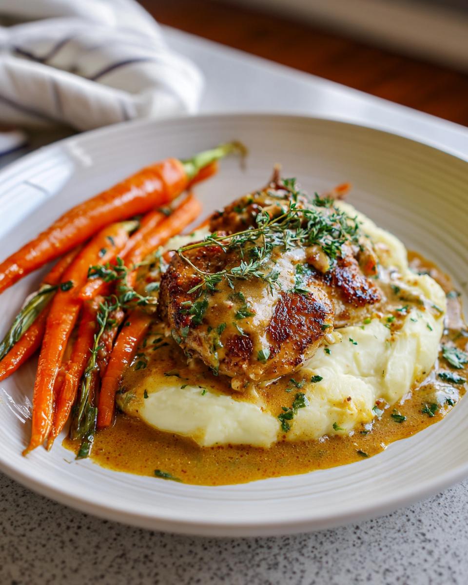 Creamy Herb Chicken with Mashed Potatoes & Glazed Carrots - Other 4