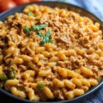 Creamy High Protein Beef Pasta - Featured