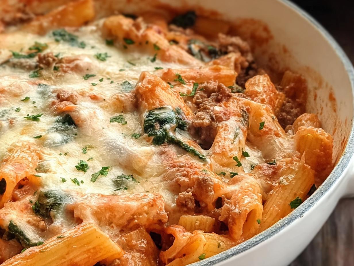 Creamy High Protein Beef Pasta - Featured