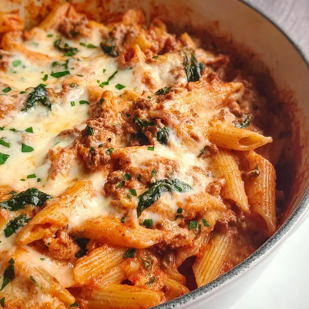 Creamy High Protein Beef Pasta - Tasty