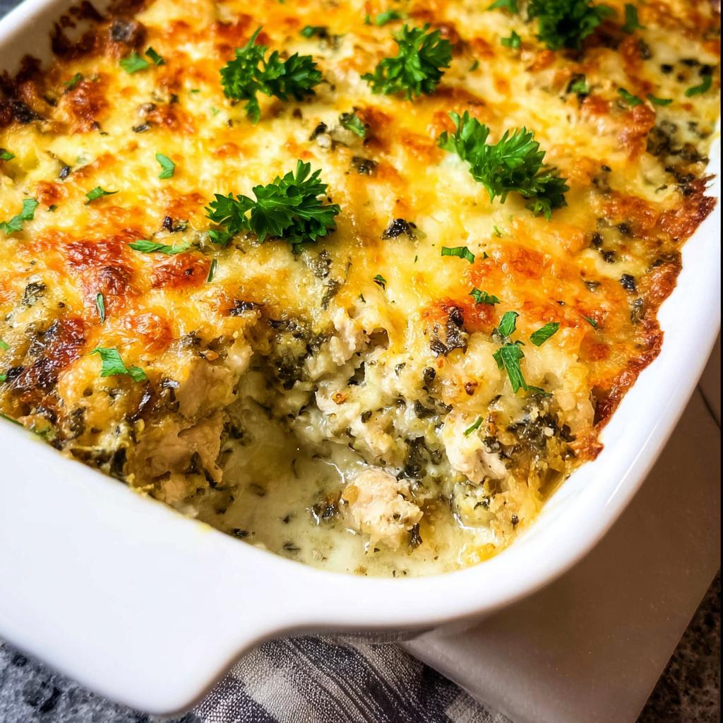 Creamy Low Carb Chicken Casserole - Tasty