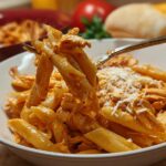 Crock Pot Creamy Cajun Chicken Pasta - Featured