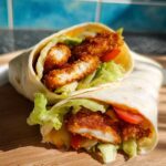 Crunchy Crispy Air Fryer Chicken & Mozzarella Wraps - Featured