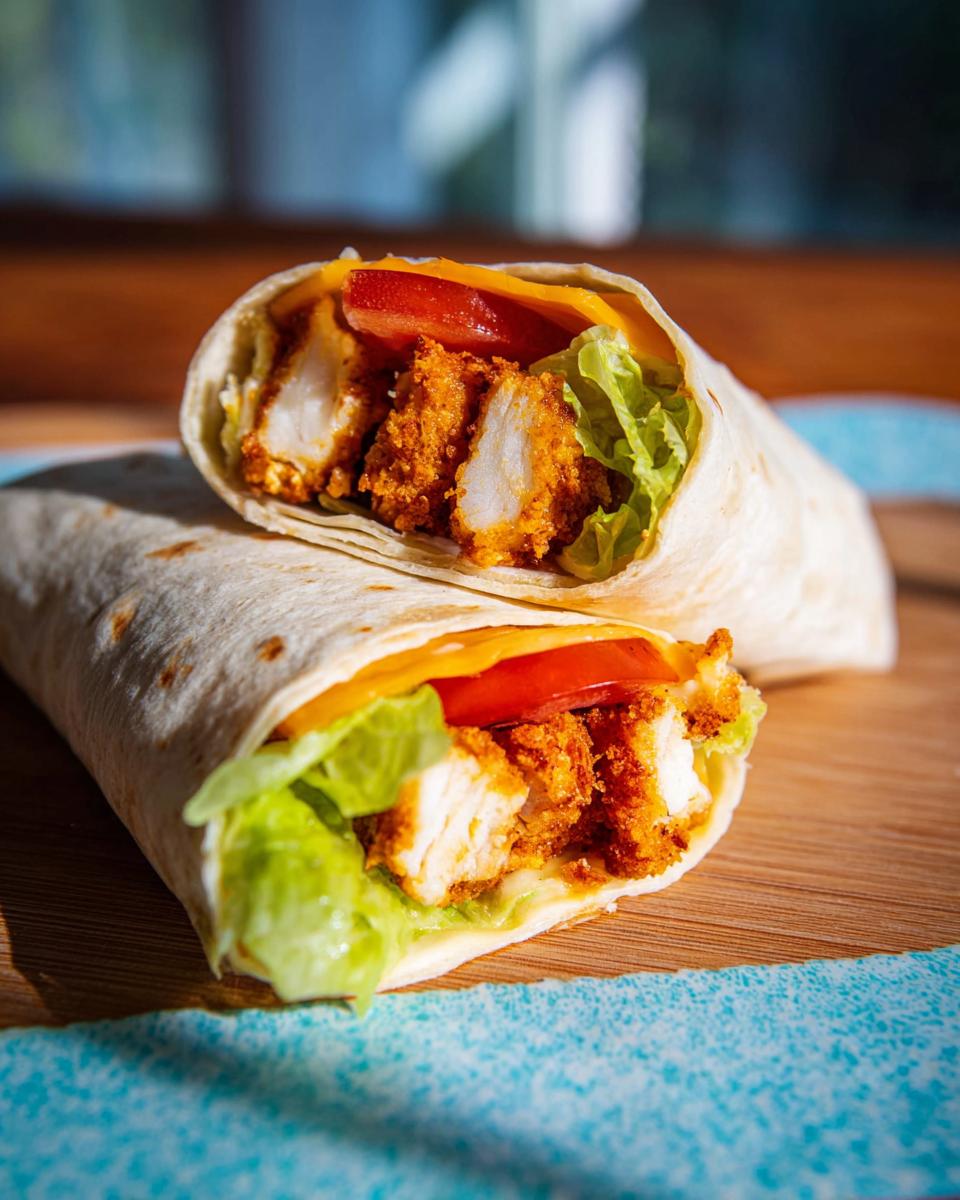 Crunchy Crispy Air Fryer Chicken & Mozzarella Wraps - Other 1