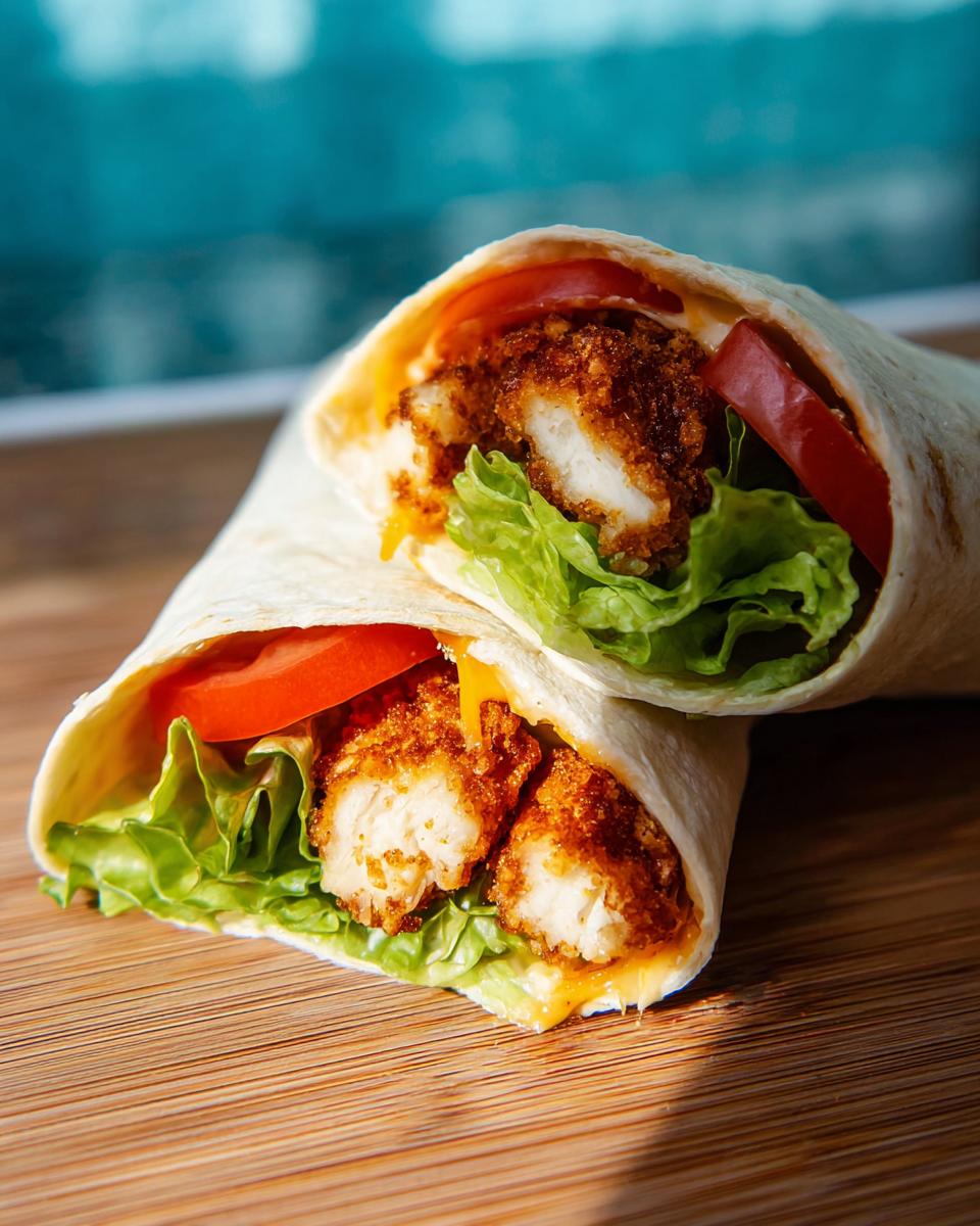Crunchy Crispy Air Fryer Chicken & Mozzarella Wraps - Other 3