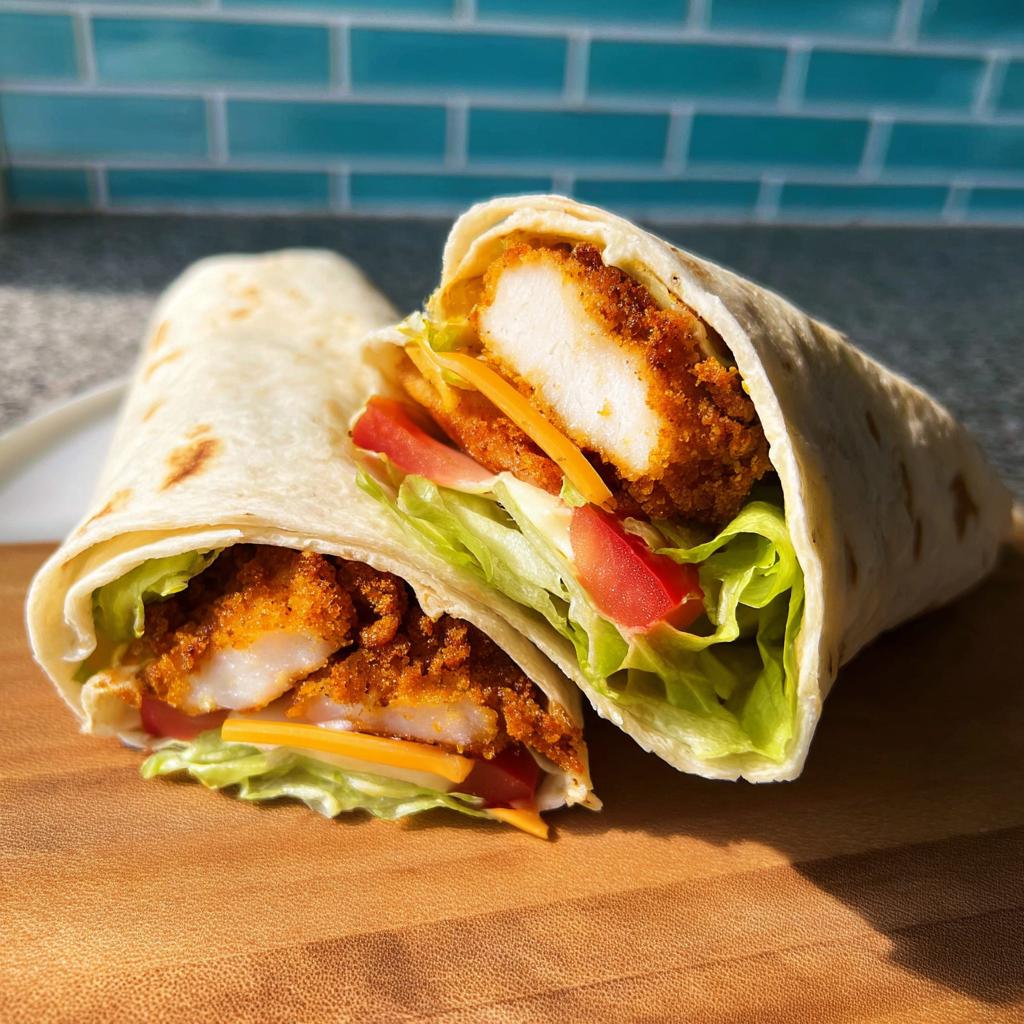 Crunchy Crispy Air Fryer Chicken & Mozzarella Wraps - Tasty