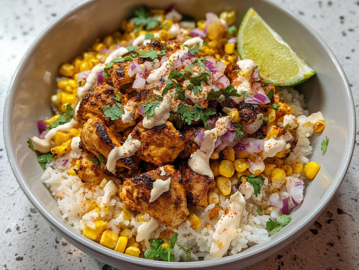 Easy Street Corn Chicken Bowl - Featured