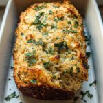 Garlic Parmesan Chicken Meatloaf - Featured