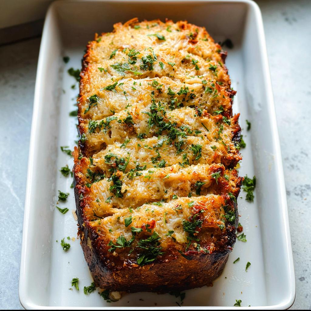 Garlic Parmesan Chicken Meatloaf - Tasty