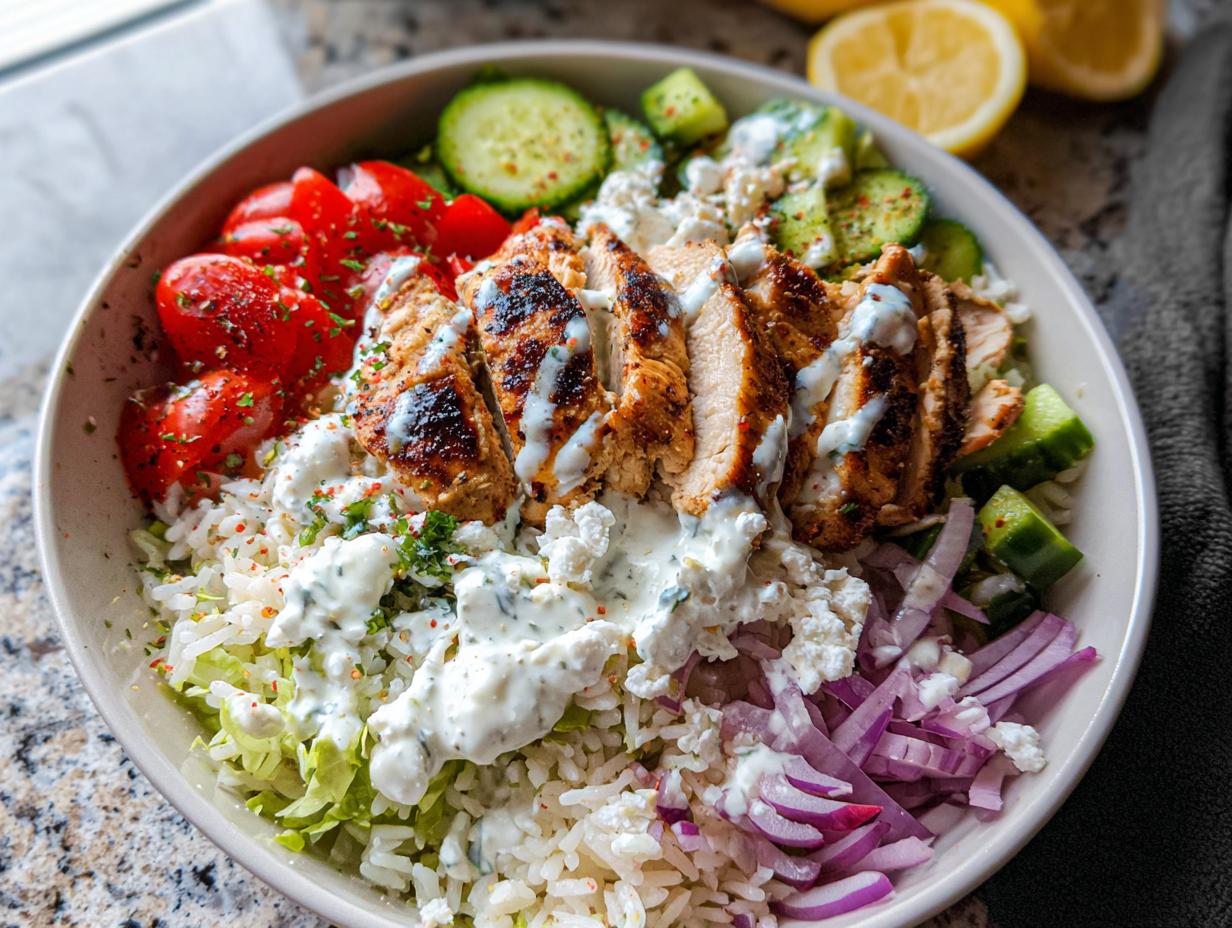 Greek Chicken Bowls - Featured