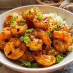 High-Protein Honey Garlic Shrimp - Featured