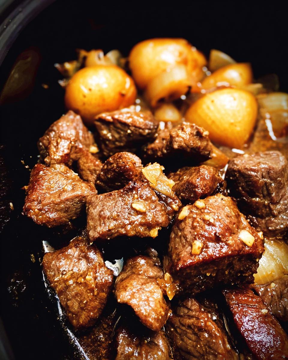 High Protein Slow Cooker Garlic Butter Beef Bites - Other 2