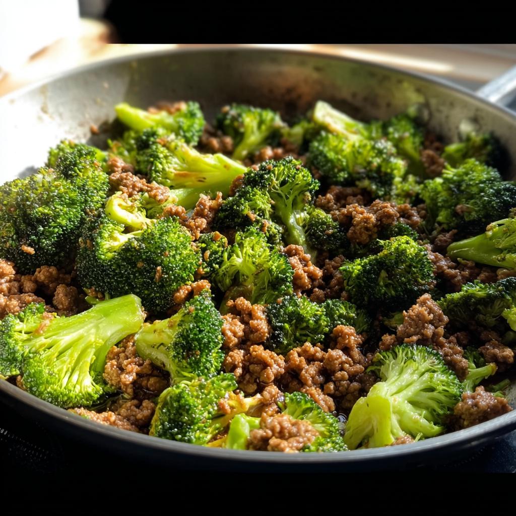 Keto Hamburger Broccoli Skillet - Tasty