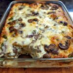 Low Carb Philly Cheesesteak Casserole - Featured