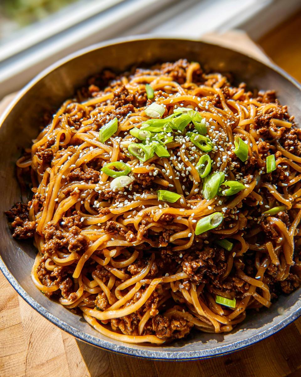 Mongolian Ground Beef Noodles Recipe - Other 1