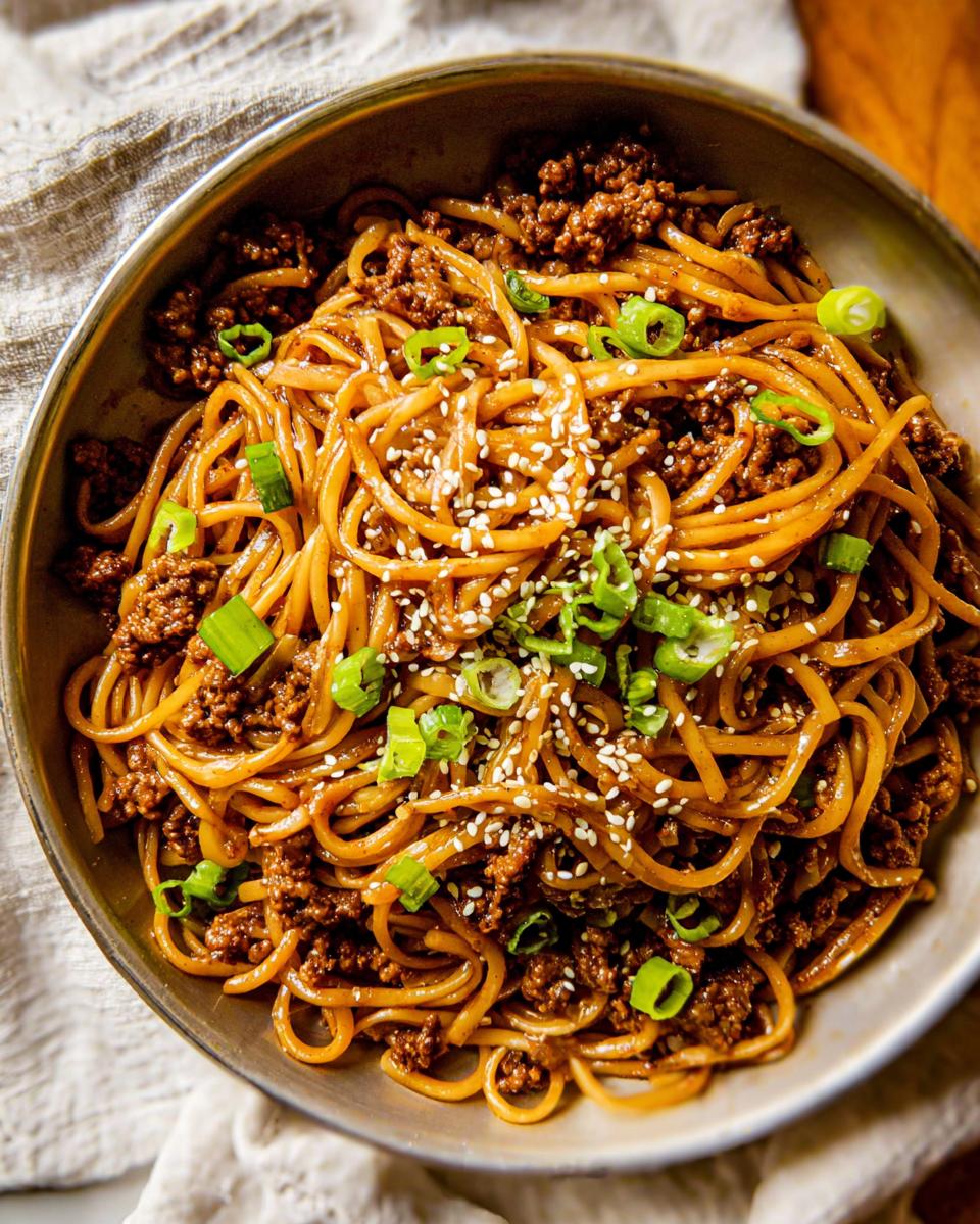 Mongolian Ground Beef Noodles Recipe - Other 2