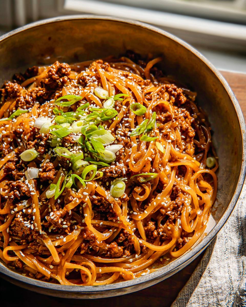 Mongolian Ground Beef Noodles Recipe - Other 3
