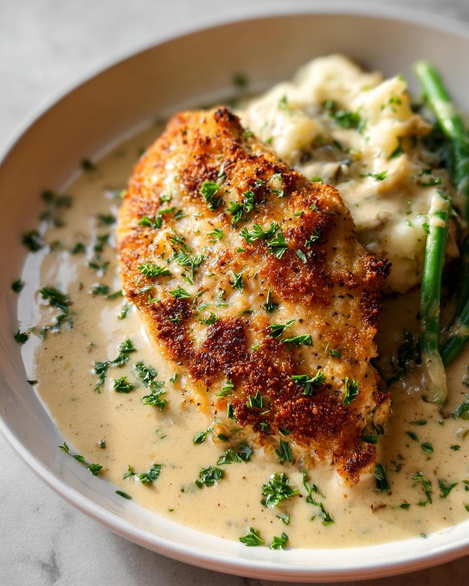 Parmesan Crusted Chicken with Creamy Garlic Sauce - Other 3