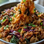 Potsticker Noodle Bowl with Pork & Cabbage Slaw - Featured