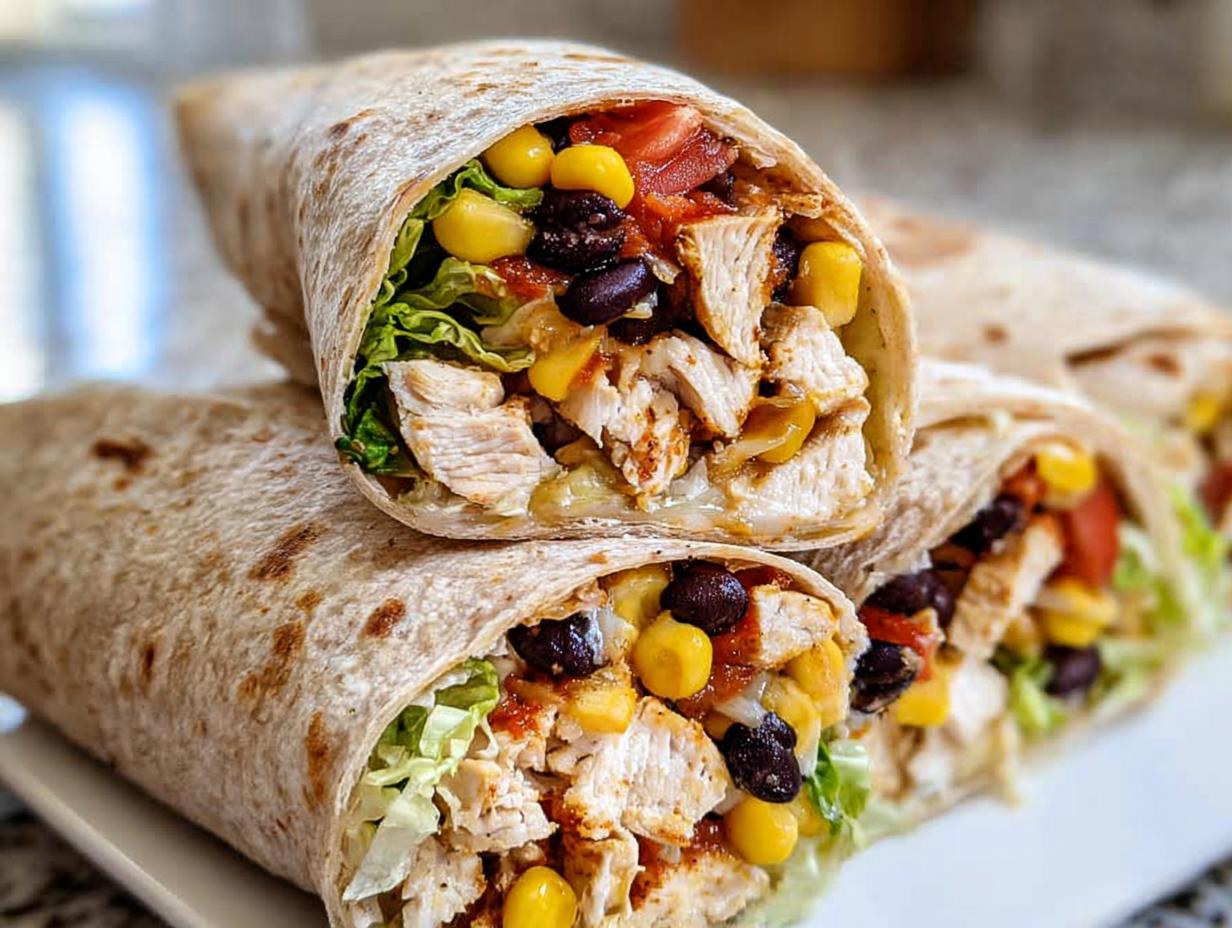 Southwest Chicken Wraps: Easy & Healthy Lunch Recipes - Featured