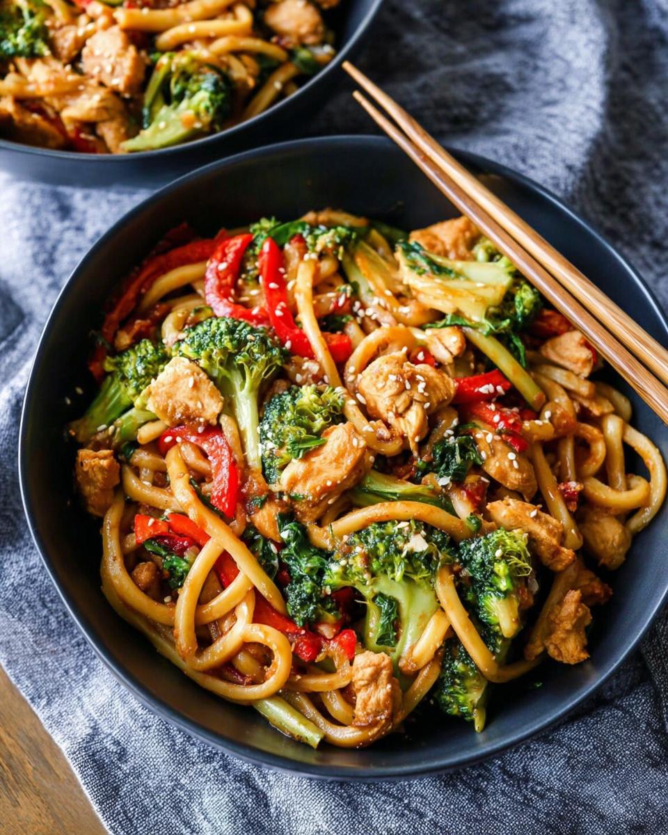 Spicy Garlic Chicken and Broccoli Noodle Bowls - Other 1