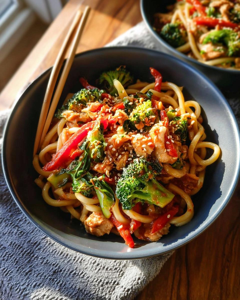 Spicy Garlic Chicken and Broccoli Noodle Bowls - Other 2