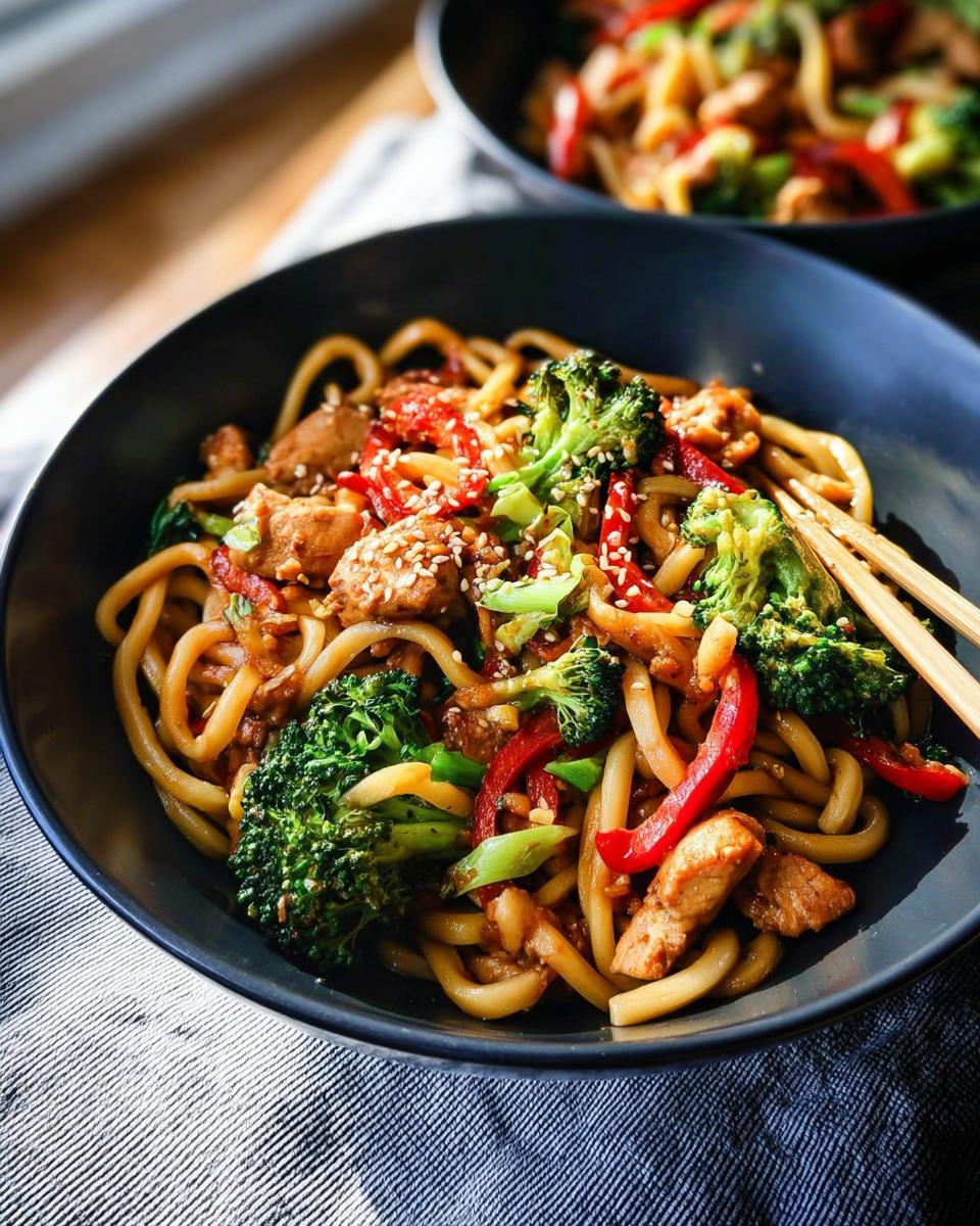 Spicy Garlic Chicken and Broccoli Noodle Bowls - Other 4