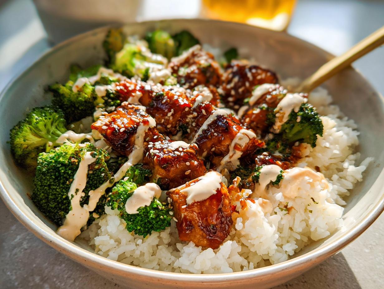Sticky Chicken Bowls - Featured