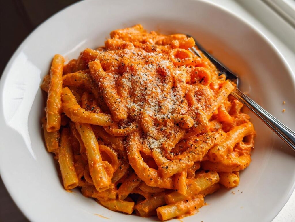 Whip Up Creamy Tomato Garlic Pasta Fast! - Featured