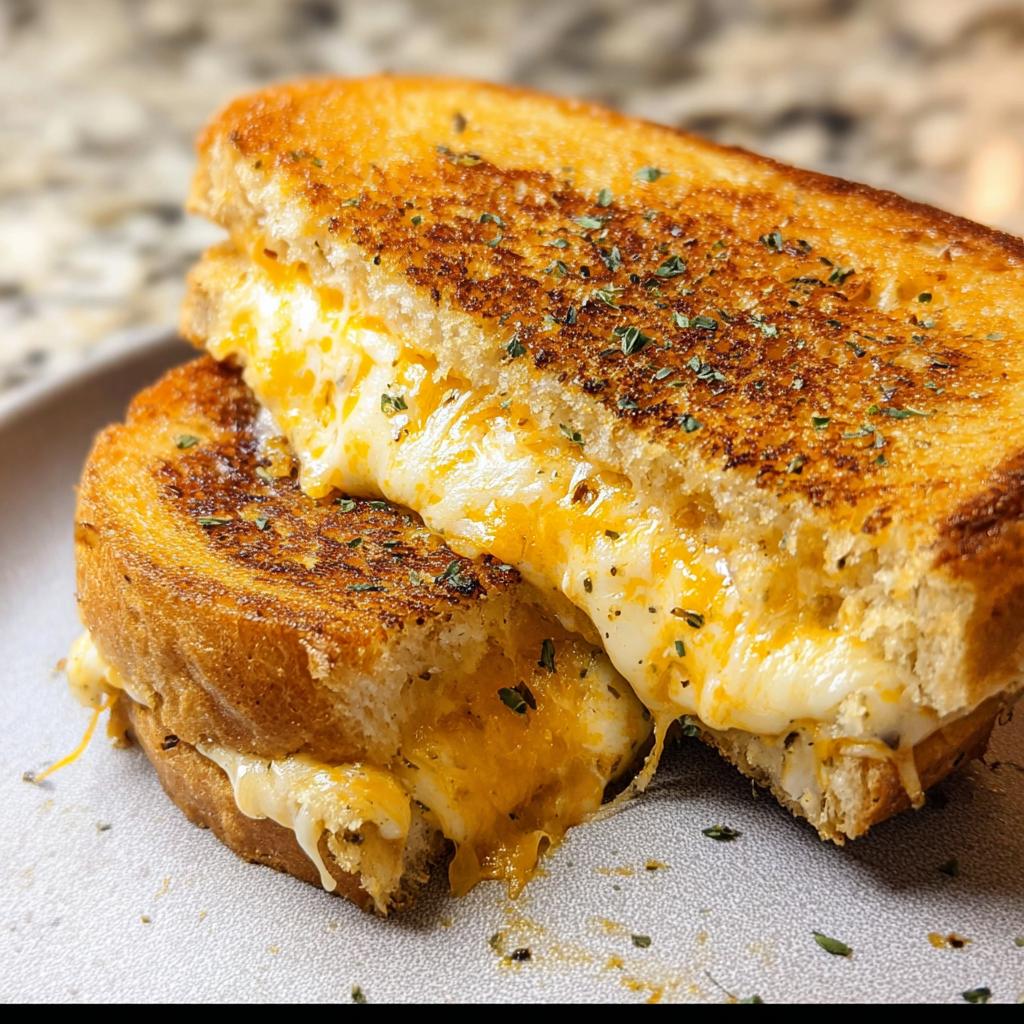 Garlic Bread Grilled Cheese - Tasty