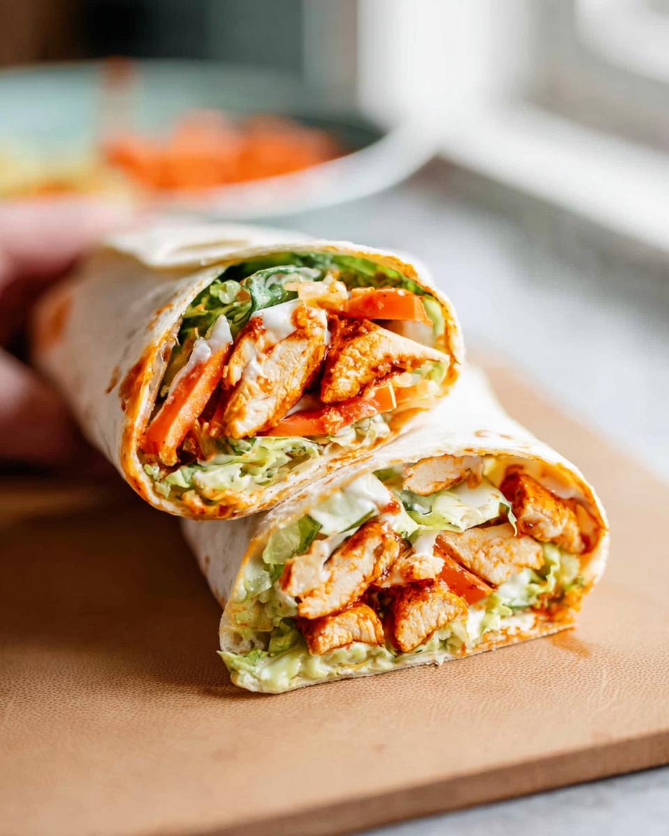 A cut chicken wrap filled with creamy spinach, eggs, lettuce, and tomatoes.