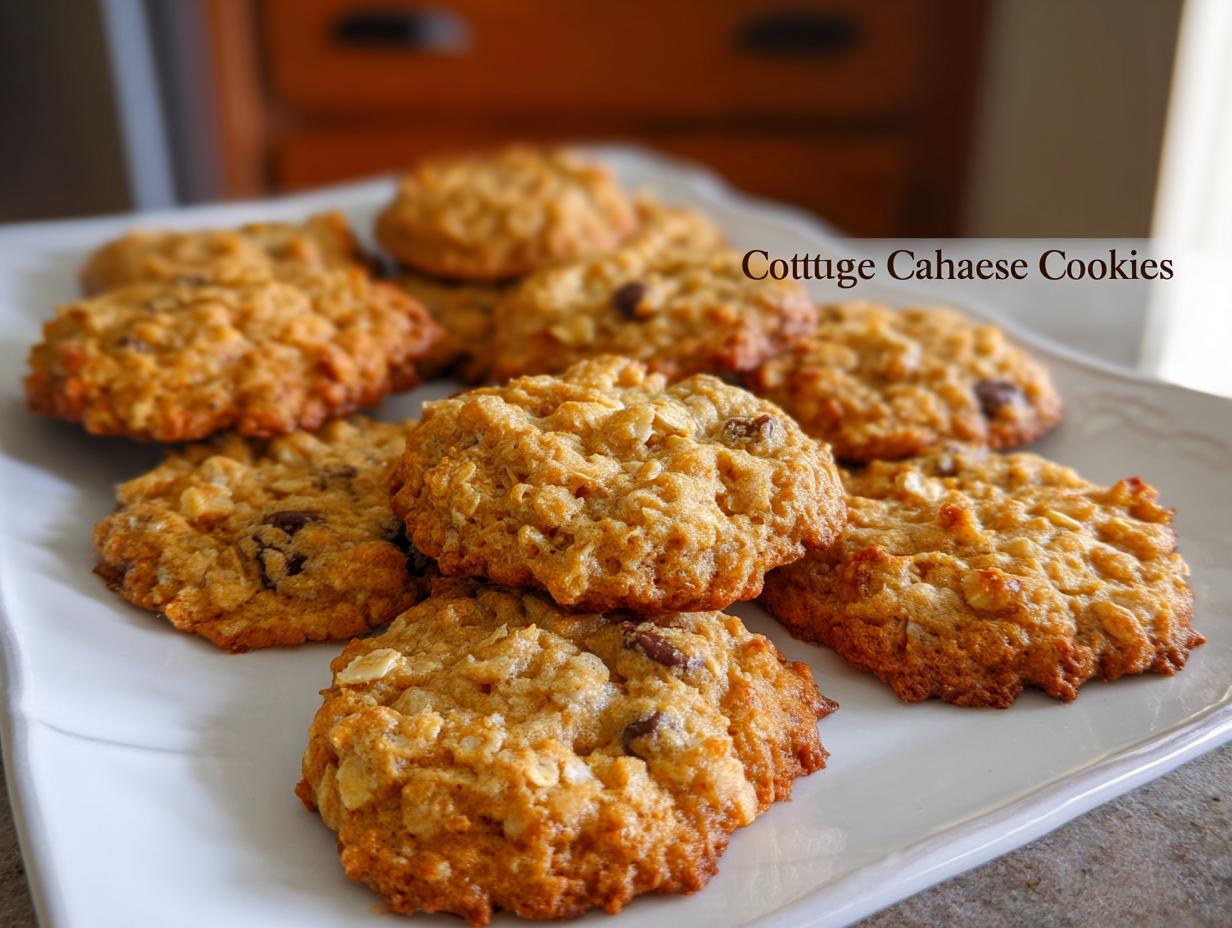 Cottage Cheese Oatmeal Cookies Recipe for a Healthy Snack - Featured
